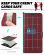 TUCCH SAMSUNG GALAXY A55 Wallet Case, SAMSUNG A55 Leather Case Folio Cover - Strap Dark Red