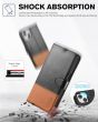 TUCCH iPhone 15 Wallet Case, iPhone 15 PU Leather Case-Black & Brown