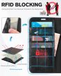 TUCCH iPhone 15 Pro Wallet Case, iPhone 15 Pro Leather Case - Full Grain Black