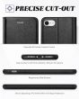 TUCCH iPhone 7 Wallet Case, iPhone 8 Case, iPhone SE 2/3 Gen. Premium PU Leather Case - Full Grain Black