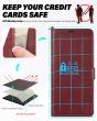 TUCCH SAMSUNG GALAXY S24 Wallet Case, SAMSUNG S24 PU Leather Case Flip Cover - Strap - Dark Red