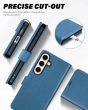 TUCCH SAMSUNG GALAXY S24 Plus Wallet Case, SAMSUNG S24 Plus PU Leather Case Book Flip Folio Cover - Light Blue