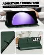 TUCCH SAMSUNG GALAXY S24 Plus Wallet Case, SAMSUNG S24 Plus PU Leather Case Book Flip Folio Cover - Midnight Green