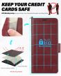 TUCCH SAMSUNG S24 Ultra Wallet Case, SAMSUNG Galaxy S24 Ultra PU Leather Cover Book Flip Folio Case - Strap - Dark Red