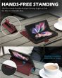 SHIELDON SAMSUNG Galaxy Z Fold5 Fold Case, SAMSUNG Z Fold 5 Genuine Leather Fold Cover - Wine Red