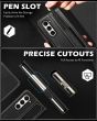 SHIELDON SAMSUNG Galaxy Z Fold5 Kickstand Case, SAMSUNG Z Fold 5 Genuine Leather Kickstand Cover - Retro  Black