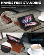 SHIELDON SAMSUNG Galaxy Z Fold5 Magnetic Wallet Case, SAMSUNG Z Fold 5 Genuine Leather RFID Phone Cover - Retro Brown