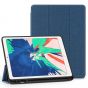 TUCCH iPad Air 3 10.5-inch 2019 Leather Case Cover  with Auto Sleep/Wake, Trifold Stand, Pencil Holder - Cloth Texture Yale Blue