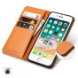 SHIELDON iPhone 6 Leather Book Flip Genuine Case, iPhone 6s Leather Wallet Case