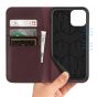 SHIELDON iPhone 11 Pro Max Case with Card Holder - iPhone 11 Pro Max Wallet Case with Auto Sleep/Wake for Women - Wine Red