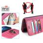 TUCCH iPhone XR Wallet Case - iPhone 10R Leather Cover, Stand, Flip Style - Hot Pink
