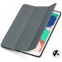 TUCCH iPad Air 3 10.5-inch 2019 Leather Case Cover  with Auto Sleep/Wake, Trifold Stand, Pencil Holder Smoke Grey