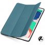 TUCCH iPad Air 3 10.5-inch 2019 Cover Protect Leather Case with Auto Sleep/Wake, Trifold Stand, Pencil Holder - Gray Blue