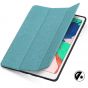 TUCCH  iPad Air 3 10.5-inch 2019 Leather Case with Auto Sleep/Wake, Kickstand, Pencil Holder Cloth Texture - Blue