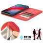 SHIELDON iPhone 11 Pro Max Wallet Case with Magnetic Closure - iPhone 11 Pro Max Leather Cover with Auto Sleep/Wake for Women - Red