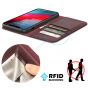 SHIELDON iPhone 11 Pro Max Case with Card Holder - iPhone 11 Pro Max Wallet Case with Auto Sleep/Wake for Women - Wine Red