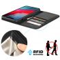 SHIELDON iPhone 11 Pro Genuine Leather Wallet Case - iPhone 11 Pro Flip Case with Auto Sleep/Wake Function - Black