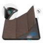 TUCCH iPad Air 3 10.5-inch 2019 Kickstand Case with Auto Sleep/Wake, Trifold Stand, Pencil Holder Cloth Texture - Brown