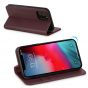 SHIELDON iPhone 11 Pro Max Case with Card Holder - iPhone 11 Pro Max Wallet Case with Auto Sleep/Wake for Women - Wine Red