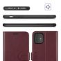 TUCCH iPhone 11 Wallet Case with Strap, iPhone 11 Stand Case with Card Holder - Wine Red