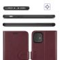 TUCCH iPhone 11 Wallet Case with Strap, iPhone 11 Stand Case with Card Holder - Wine Red