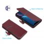 TUCCH iPhone 11 Pro Max Wallet Case with Strap, iPhone 11 Pro Max Stand Case with Card Holder - Wine Red