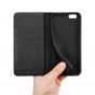 SHIELDON iPhone 6 Plus Folio Case, iPhone 6s Plus Wallet Case - Genuine Leather Cover with TPU