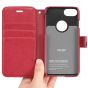 TUCCH iPhone 7 Wallet Phone Case, PU Leather Kickstand Case, Red