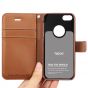 TUCCH iPhone 5/5S/SE Case, Premium Leather Wallet Case, Wrist Strap, Magnetic Clasp