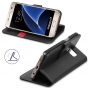 TUCCH Galaxy S7 Case, Kickstand, Retro Leather Wallet Case