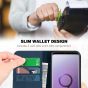 SHIELDON Samsung Galaxy S9 Genuine Leather Wallet Case with Kickstand