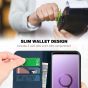 SHIELDON Samsung Galaxy S9 Plus Genuine Leather Wallet Case with Kickstand