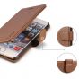 TUCCH iPhone 7 Wallet Case, iPhone 8 Case, Stand Holder and Magnetic Closure, Brown