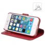 TUCCH iPhone 5/5S/SE Case Leather Wallet Case, Flip Book Case Cover with Stand & Credit Card