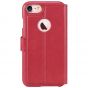 TUCCH iPhone 7 Wallet Phone Case, PU Leather Kickstand Case, Red