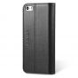 SHIELDON Genuine Leather iPhone 5 Wallet Case - iPhone 5 5s SE Wallet Case with Kickstand, Magnetic Clousure