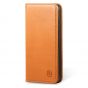 SHIELDON iPhone 5 Genuine Flip Case Cover with Kickstand, iPhone 5 5s SE Folio Book Case with Magnetic Closure
