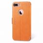 SHIELDON iPhone 7 Plus Flip Case - Genuine Leather Case