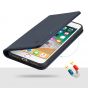 SHIELDON iPhone 7 Plus Leather Case, Flip Design, Magnetic Closure, Wallet and kickstand function