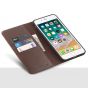 SHIELDON iPhone 8 Plus Wallet Case, iPhone 7 Plus Leather Case - Genuine Leather Cover, Magnetic Closure, Kickstand
