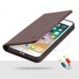 SHIELDON iPhone 8 Plus Wallet Case, iPhone 7 Plus Leather Case - Genuine Leather Cover, Magnetic Closure, Kickstand