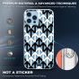 TUCCH iPhone 12 Pattern Case, iPhone 12 Pro Clear Floral Case with Hard Back Soft Frame, Pattern in the Middle Layer, Soft Flexible Shockproof TPU Case - Arrows