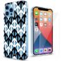 TUCCH iPhone 12 Pattern Case, iPhone 12 Pro Clear Floral Case with Hard Back Soft Frame, Pattern in the Middle Layer, Soft Flexible Shockproof TPU Case - Arrows