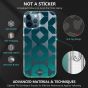 TUCCH iPhone 12 Pattern Case, iPhone 12 Pro Clear Floral Case with Hard Back Soft Frame, Pattern in the Middle Layer, Soft Flexible Shockproof TPU Case - Octagon
