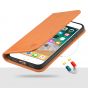 SHIELDON iPhone 8 Genuine Leather Wallet iPhone SE 2nd Flip Cover, iPhone 7 Wallet Case with Kickstand Function, Flip Cover, Folio Style