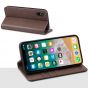 SHIELDON iPhone X Genuine Leather Flip Cover, Kickstand, Magnetic Closure