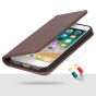 SHIELDON iPhone 8 Flip Cover, iPhone 7 Flip Cover, iPhone SE 2nd Genuine Leather Case, Kickstand