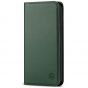 SHIELDON iPhone 11 6.1-inch Flip Leather Wallet Case - Midnight Green