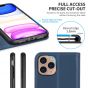 SHIELDON iPhone 11 Pro Wallet Case, Genuine Leather, Auto Sleep/Wake, RFID Blocking, Magnetic Closure - Royal Blue