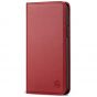 SHIELDON iPhone 11 Pro Wallet Case, Genuine Leather, Auto Sleep/Wake, RFID Blocking, Magnetic Closure - Dark Red